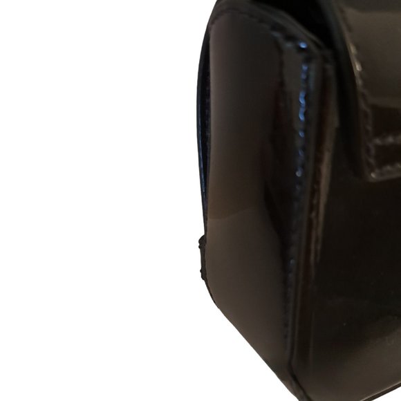 The Kooples Patent Leather Bar and Chain Lock Small Bag - Picture 6 of 10